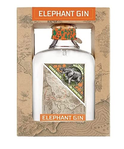 Elephant Orange Cocoa Gin mit Geschenkbox, 40% Vol. , 500ml, Geschenk für Gin-Liebhaber, Fruchtig-frischer Gin, Perfekt für Gin & Tonic von Elephant Gin