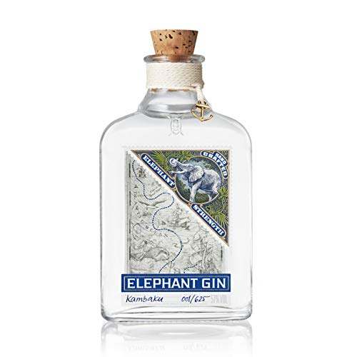 Elephant Strength Gin - Handbeschrifteter, preisgekrönter Manufaktur-Gin aus Deutschland - Ideal für Martinis und Cocktails - 57% vol., 500ml von Elephant Gin