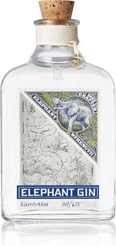 Elephant Strength Gin, 57% Vol. , 500ml, Ideal für Martinis und Cocktails von Elephant Gin