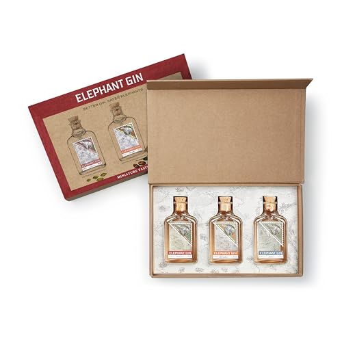 Elephant Gin Mini Tasting Set (3x 50 ml) - Geschenkset - preisgekrönte Gins aus Deutschland von Elephant Gin