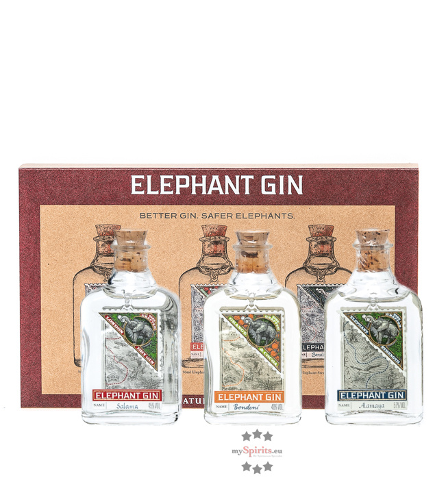 Elephant Gin Tasting Set (40 - 57 % Vol., 0,15 Liter) von Elephant Gin