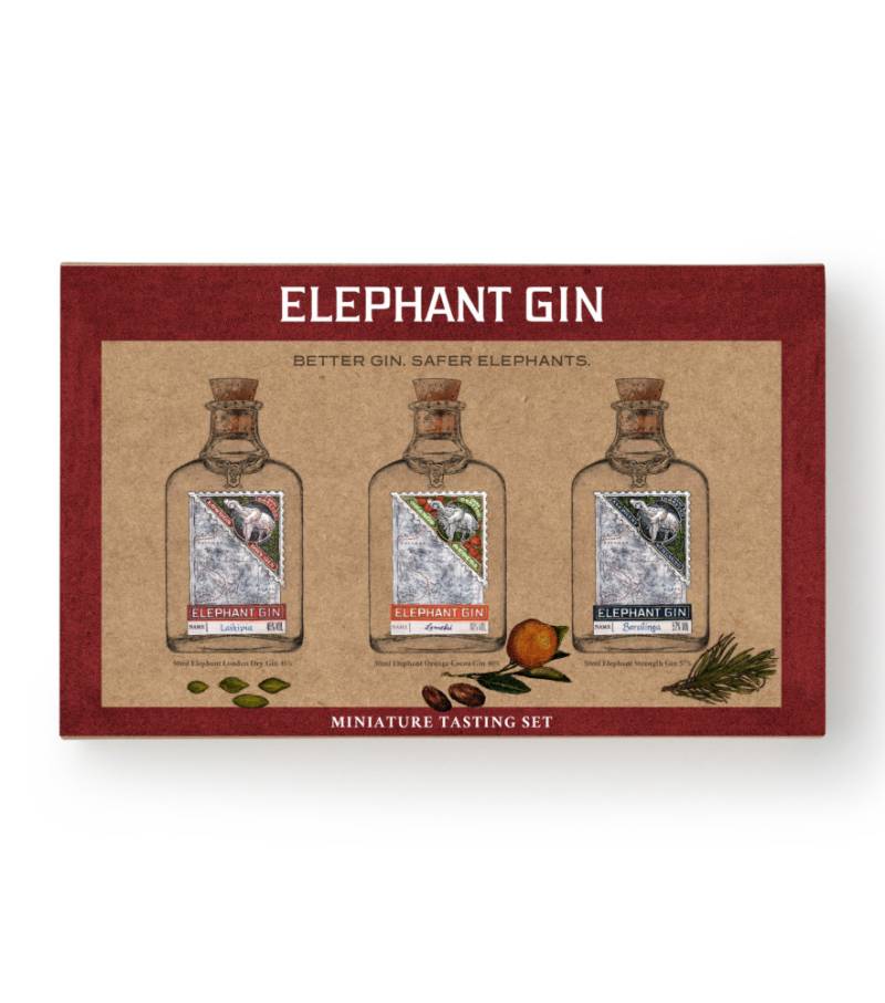 Elephant Gin Tasting Set (40 - 57 % Vol., 0,15 Liter) von Elephant Gin