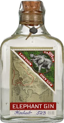 Elephant London Dry Gin - Preisgekrönter Premium Gin aus Deutschland - Perfekt für Cocktails und ideal für Gin & Tonic Sundowner - 45% vol., 500ml von Elephant Gin