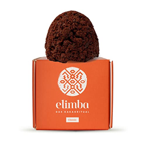 Elimba Kakao Kugel Classic (1er Pack) - [Das Original] - Bekannt aus der Gründer Show von VOX - 100% BIO & vegan - Premium Criollo-Rohkakao Trinkschokolade mit min. 50% Kakaoanteil von Elimba