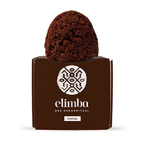 Elimba Bio Kakao Kugeln Intense, (1er Pack) - heiße Schokolade 100% vegan - Premium Criollo-Rohkakao Trinkschokolade mit min. 50% Kakaoanteil von Elimba