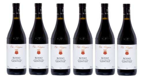 6x 0,75l - Elio Filippino - Gentile - Rosso - Vino d'Italia - Piemonte - Italien - Rotwein halbtrocken von Elio Filippino
