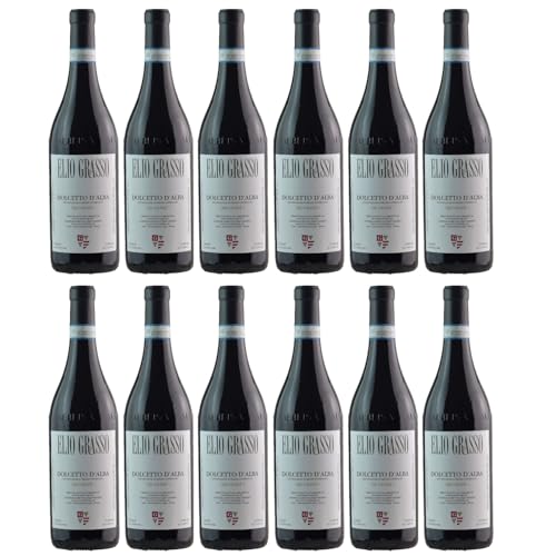 Elio Grasso dei Grassi Dolcetto d'Alba Rotwein Wein trocken DOC Italien I Visando Paket (12 x 0,75l) von Elio Grasso