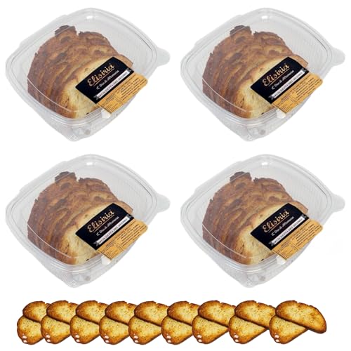 Elisiria Bruschette, 100 % italienische Handarbeit, ideal für Aperitifs und Snacks, hergestellt von Kleinunternehmen (4 Packungen) von Elisiria MADE IN ITALY