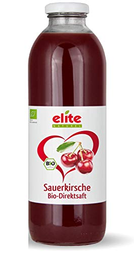 Elite Naturel Bio Sauerkirsche Muttersaft naturtrüb - 100% Direktsaft ohne Zusätze, 12x 700 ml von Elite Naturel