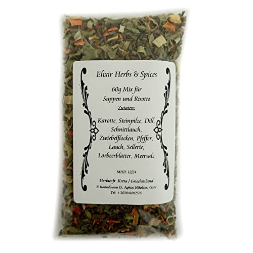 60g griechischer Gewürz Mix für Suppen und Risotto von Elixir Herbs & Spices aus Kreta #26 von Elixir Herbs & Spices