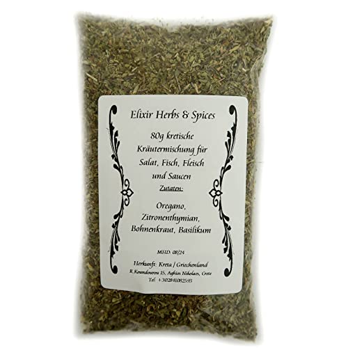 80g griechische Kräutermischung für Salat, Fleisch & Fisch von Elixir Herbs & Spices aus Kreta #24 80g griechische Kräutermischung für Salat, Fleisch & Fisch von Elixir Herbs & Spices aus Kreta #24 von Elixir Herbs & Spices