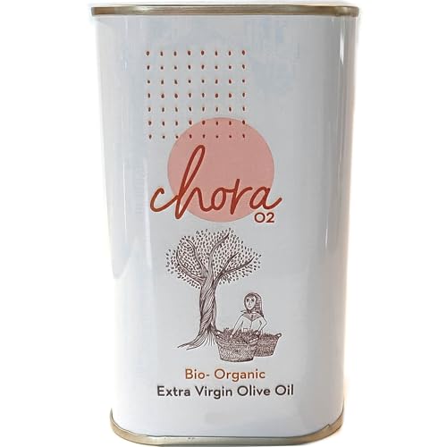 Chora O2 natives Olivenöl 250ml extra kaltgepresst aus sehr früher Ernte, Extra Virgin Produkt aus Kreta traditionelle Ernte (250ml) von Elixir Herbs & Spices