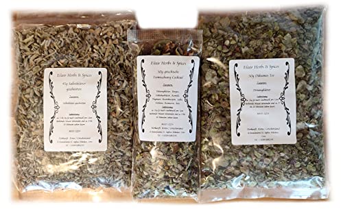 Griechisches Geschenkset drei feine Tees von Elixir Herbs & Spices auf Kreta Salbei, Cocktail und Diktamostee #32 von Elixir Herbs & Spices