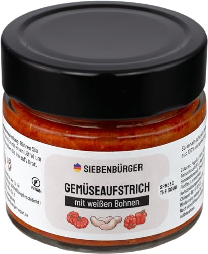 Siebenbürger veganer Gemüseaufstrich 180g mit weißen Bohnen Tomaten & Paprika Sakuska saisonaler Aufstrich (Tomate, weiße Bohnen, Paprika) Siebenbürger veganer Gemüseaufstrich 180g mit weißen Bohnen Tomaten & Paprika Sakuska saisonaler Aufstrich (Tomate, weiße Bohnen, Paprika) von Elixir Herbs & Spices
