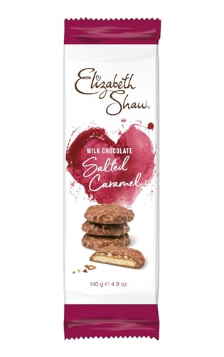 Elizabeth Shaw Milchschokolade Salzkaramell Kekse, Premium Luxus Kekse, Elizabeth Shaw Karamell Riegel, 140g von Elizabeth Shaw
