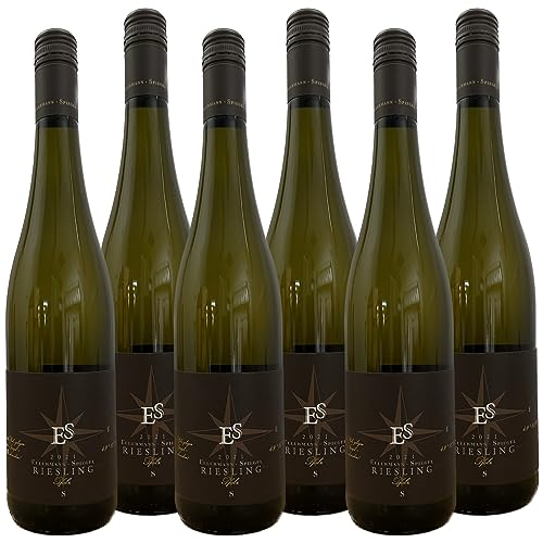 Ellermann-Spiegel -6x 0,75l. Riesling Trocken 2022 - inkl. BOTTLEROCKET Untersetzer von Ellermann-Spiegel