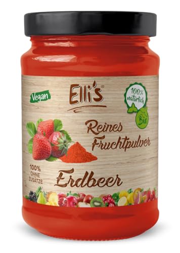 Erdbeere Fruchtpulver | 100% natürlich & frei von Zusätzen | 100 g von Elli´s