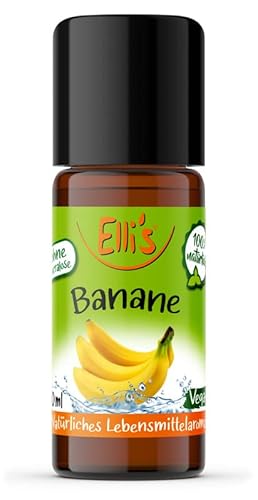 Ellis Aromen Banane NATÜRLICHES Lebensmittelaroma | Aromakonzentrat aus 100 % Veganen und Natürlichen Ursprung | Für Speisen & Getränke | 10 ml Ellis Aromen Banane NATÜRLICHES Lebensmittelaroma | Aromakonzentrat aus 100 % Veganen und Natürlichen Ursprung | Für Speisen & Getränke | 10 ml von Elli´s