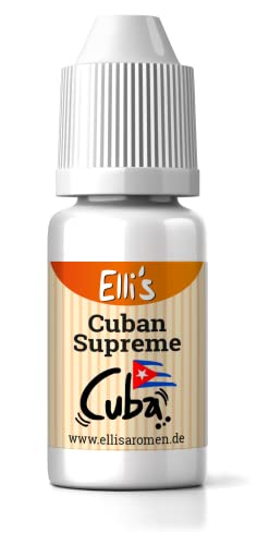 Ellis Aromen Cuban Suprime NATURIDENTISCHES Lebensmittelaroma | Für Speisen & Getränke | 10 ml von Elli´s