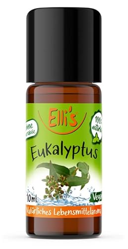 Ellis Aromen Eukalyptus NATÜRLICHES Lebensmittelaroma | Aromakonzentrat aus 100 % Veganen und Natürlichen Ursprung | Für Speisen & Getränke | 10 ml Ellis Aromen Eukalyptus NATÜRLICHES Lebensmittelaroma | Aromakonzentrat aus 100 % Veganen und Natürlichen Ursprung | Für Speisen & Getränke | 10 ml von Elli´s