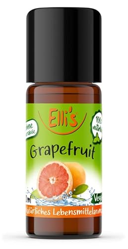 Ellis Aromen Grapefruit NATÜRLICHES Lebensmittelaroma | Aromakonzentrat aus 100 % Veganen und Natürlichen Ursprung | Für Speisen & Getränke | 10 ml Ellis Aromen Grapefruit NATÜRLICHES Lebensmittelaroma | Aromakonzentrat aus 100 % Veganen und Natürlichen Ursprung | Für Speisen & Getränke | 10 ml von Elli´s