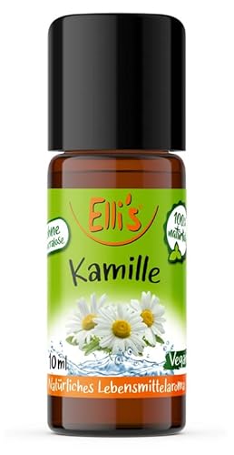 Ellis Aromen Kamille NATÜRLICHES Lebensmittelaroma | Aromakonzentrat aus 100 % Veganen und Natürlichen Ursprung | Für Speisen & Getränke | 10 ml von Elli´s