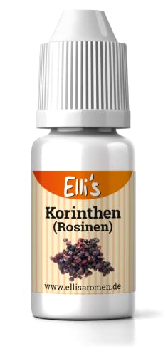 Ellis Aromen Korinthen (Rosinen) NATURIDENTISCHES Lebensmittelaroma | Für Speisen & Getränke | 10 ml von Elli´s