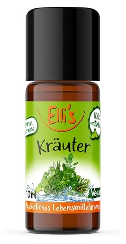 Ellis Aromen Kräuter NATÜRLICHES Lebensmittelaroma | Aromakonzentrat aus 100 % Veganen und Natürlichen Ursprung | Für Speisen & Getränke | 10 ml Ellis Aromen Kräuter NATÜRLICHES Lebensmittelaroma | Aromakonzentrat aus 100 % Veganen und Natürlichen Ursprung | Für Speisen & Getränke | 10 ml von Elli´s