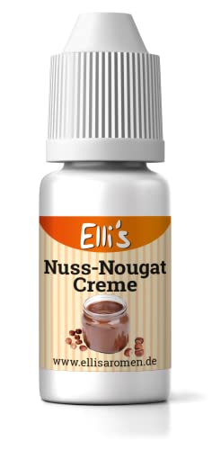 Ellis Aromen Nuss-Nougat Creme NATURIDENTISCHES Lebensmittelaroma | Für Speisen & Getränke | 10 ml von Elli´s