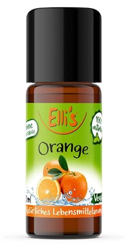 Ellis Aromen Orange NATÜRLICHES Lebensmittelaroma | Aromakonzentrat aus 100 % Veganen und Natürlichen Ursprung | Für Speisen & Getränke | 10 ml Ellis Aromen Orange NATÜRLICHES Lebensmittelaroma | Aromakonzentrat aus 100 % Veganen und Natürlichen Ursprung | Für Speisen & Getränke | 10 ml von Elli´s
