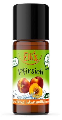 Ellis Aromen Pfirsich NATÜRLICHES Lebensmittelaroma | Aromakonzentrat aus 100 % Veganen und Natürlichen Ursprung | Für Speisen & Getränke | 10 ml Ellis Aromen Pfirsich NATÜRLICHES Lebensmittelaroma | Aromakonzentrat aus 100 % Veganen und Natürlichen Ursprung | Für Speisen & Getränke | 10 ml von Elli´s