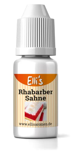 Ellis Aromen Rhabarber-Sahne NATURIDENTISCHES Lebensmittelaroma | Für Speisen & Getränke | 10 ml von Elli´s