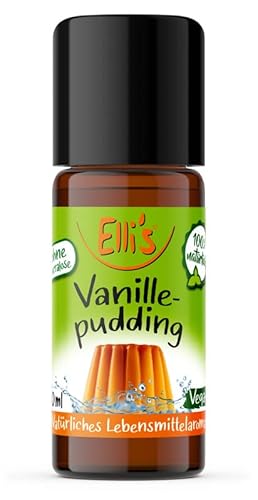 Ellis Aromen Vanille Pudding NATÜRLICHES Lebensmittelaroma | Aromakonzentrat aus 100 % Veganen und Natürlichen Ursprung | Für Speisen & Getränke | 10 ml Ellis Aromen Vanille Pudding NATÜRLICHES Lebensmittelaroma | Aromakonzentrat aus 100 % Veganen und Natürlichen Ursprung | Für Speisen & Getränke | 10 ml von Elli´s