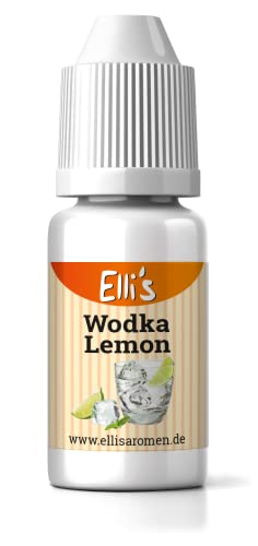 Ellis Aromen Vodka Lemon NATURIDENTISCHES Lebensmittelaroma | Für Speisen & Getränke | 10 ml von Elli´s