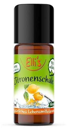 Ellis Aromen Zitronenschale NATÜRLICHES Lebensmittelaroma | Aromakonzentrat aus 100 % Veganen und Natürlichen Ursprung | Für Speisen & Getränke | 10 ml Ellis Aromen Zitronenschale NATÜRLICHES Lebensmittelaroma | Aromakonzentrat aus 100 % Veganen und Natürlichen Ursprung | Für Speisen & Getränke | 10 ml von Elli´s