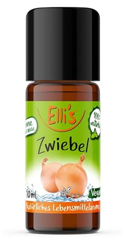 Ellis Aromen Zwiebel NATÜRLICHES Lebensmittelaroma | Aromakonzentrat aus 100 % Veganen und Natürlichen Ursprung | Für Speisen & Getränke | 10 ml von Elli´s