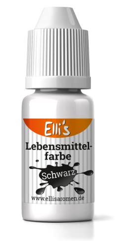 Lebensmittelfarbe Schwarz – flüssige Lebensmittelfarbe zum Backen und Kochen, färben von Flüssigkeiten, Kuchen, Topping und Teig – Zuckerfrei und Geschmacks neutral – starke Farbkraft Lebensmittelfarbe Schwarz – flüssige Lebensmittelfarbe zum Backen und Kochen, färben von Flüssigkeiten, Kuchen, Topping und Teig – Zuckerfrei und Geschmacks neutral – starke Farbkraft von Elli´s