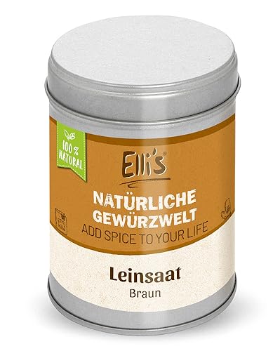 Leinsaat braun - Ellis Natürlichen Gewürze - 50 Gramm von Elli´s