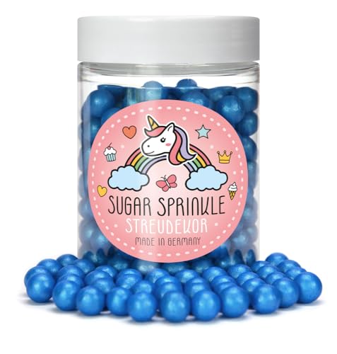 Sugar Sprinkles Tortendeko Streudekor - Blau Perlen - 7 mm Sugar Sprinkles Tortendeko Streudekor - Blau Perlen - 7 mm von Elli´s