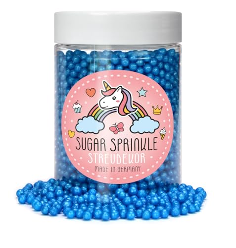 Sugar Sprinkles Tortendeko Streudekor - Blaue Perlen - 4 mm Sugar Sprinkles Tortendeko Streudekor - Blaue Perlen - 4 mm von Elli´s