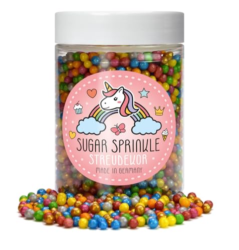Sugar Sprinkles Tortendeko Streudekor - Bunte Perlen - 4 mm Sugar Sprinkles Tortendeko Streudekor - Bunte Perlen - 4 mm von Elli´s