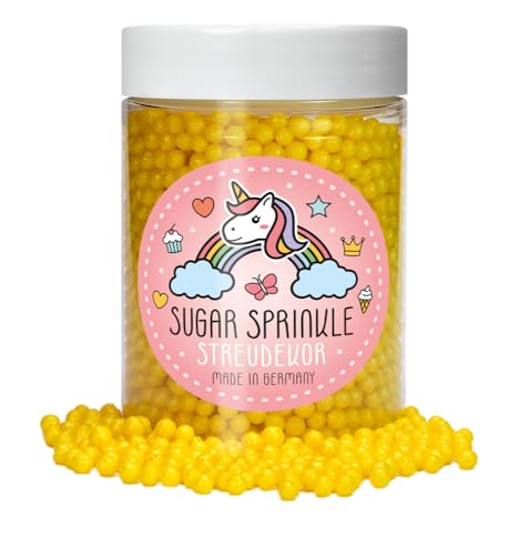 Sugar Sprinkles Tortendeko Streudekor - Gelbe Perlen - 4 mm Sugar Sprinkles Tortendeko Streudekor - Gelbe Perlen - 4 mm von Elli´s