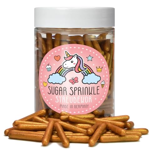 Sugar Sprinkles Tortendeko Streudekor - Gold Rods Sugar Sprinkles Tortendeko Streudekor - Gold Rods von Elli´s