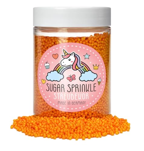 Sugar Sprinkles Tortendeko Streudekor - Orange Nano Perlen Sugar Sprinkles Tortendeko Streudekor - Orange Nano Perlen von Elli´s