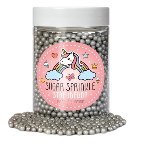 Sugar Sprinkles Tortendeko Streudekor - Silber Perlen - 4 mm Sugar Sprinkles Tortendeko Streudekor - Silber Perlen - 4 mm von Elli´s