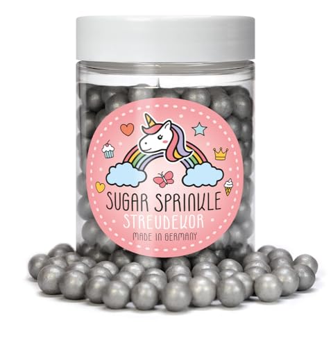 Sugar Sprinkles Tortendeko Streudekor - Silber Perlen - 7 mm Sugar Sprinkles Tortendeko Streudekor - Silber Perlen - 7 mm von Elli´s