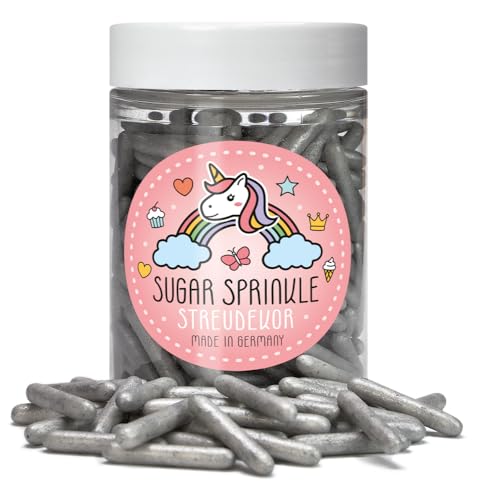 Sugar Sprinkles Tortendeko Streudekor - Silber Rods Sugar Sprinkles Tortendeko Streudekor - Silber Rods von Elli´s