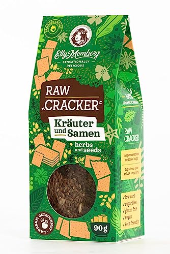 Elly Momberg - Bio-Keto – Raw Cracker – Kräuter & Samen – Low-Carb* glutenfrei und vegan 1er Pack 90 g Elly Momberg - Bio-Keto – Raw Cracker – Kräuter & Samen – Low-Carb* glutenfrei und vegan 1er Pack 90 g von Elly Momberg