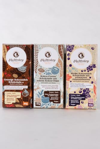 Schokoladentafeln - TRIO - Classic - vegan, ohne Zuckerzusatz, Lower Carb, ohne Sucralose + Maltit Schokoladentafeln - TRIO - Classic - vegan, ohne Zuckerzusatz, Lower Carb, ohne Sucralose + Maltit von Elly Momberg