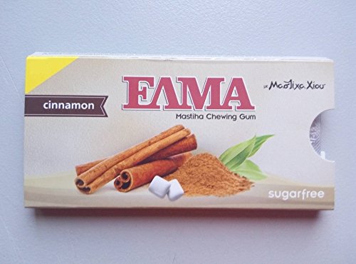 ELMA CHEWING GUM CINNAMON FLAVOR WITH CHIOS MASTIHA 3 PACKS X 10 TABLETS EACH SUGAR FREE von Elma